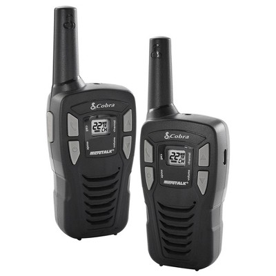 Cobra 16-Mile 22-Channel FRS/GMRS Long Range Walkie Talkie 2-Way Radios, Black