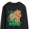 Men's - Marvel - Guardians of the Galaxy Groot Sticker Long Sleeve Graphic T-Shirt - 2 of 4