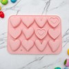 Unique Bargains Chocolate Mould 12-Cavity Heart Shape Candy Mould 6 Style Variations Hand Wash 7.56"x5.47"x0.75" 1 Pc - 2 of 4