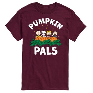 Men's - Peanuts - Pumpkin Pals Short Sleeve Graphic T-Shirt - 1 of 4