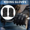 Unique Bargains Motorcycle Gloves Dirt Bike Bicycle Racing ATV UTV Sheep Leather 1 Pair - 3 of 4