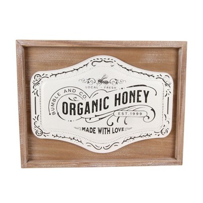Transpac Wood/Metal/MDF Layered Wall Decor Home Decorations Spring