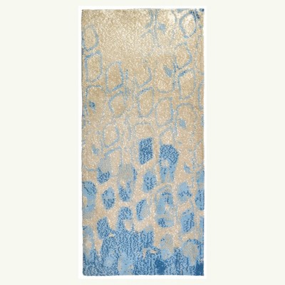 Homefires Meditation Indoor Runner Rug, 26" x 60" – Tranquil Design, Durable & Machine Washable