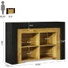 Tribesigns 47.24-Inch Rectangular Console Table, 3-Tier Entryway Table with 4 Open Storage Compartments for Hallway, Entrance - 3 of 4