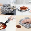 REGALWOVEN Oven Mitts and Pot Holders Sets 4Pcs, Kitchen Oven Gloves, Heat Resistant Oven Mitts and Pot Holders for Kitchen - 4 of 4