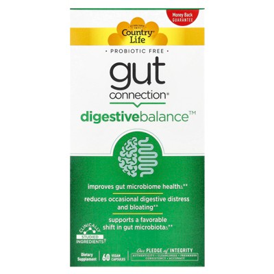 Country Life Gut Connection® Digestive Balance™, 60 Vegan Capsules