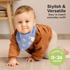 8pk Organic Baby Bandana Bibs, Baby Drool Bibs for Baby Boy, Girl, Baby Bibs for Infant, Newborn - 3 of 4