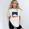 Simply Sage Market Women's America Retro Cursvie Short Sleeve Garment Dyed Tee - 2 of 2