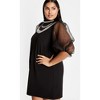 Women's Plus Size Phoenix Dress - black | CITY CHIC - 4 of 4