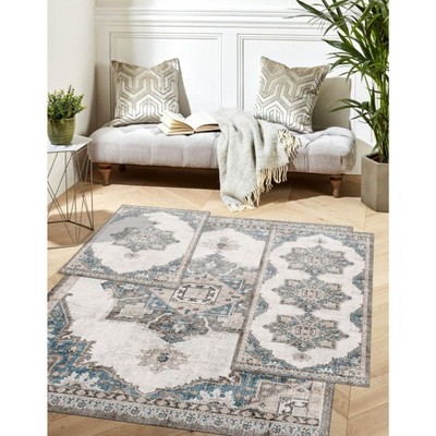 BrylaneHome 3 Piece Paris Washable Rug Set