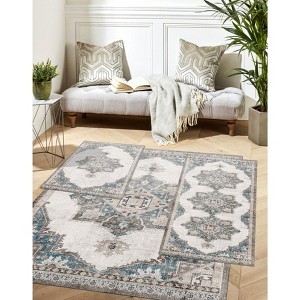BrylaneHome 3 Piece Paris Washable Rug Set - 1 of 4