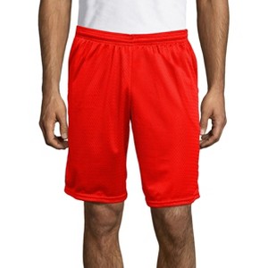 Hanes Sport Men's Mesh Athletic Shorts with Pockets, 9" - 1 of 3