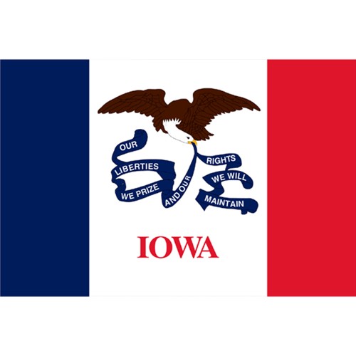 Halloween Iowa State Flag - 4' x 6'