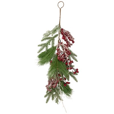 Northlight 42" Unlit Canadian Pine Artificial Christmas Teardrop Door ...