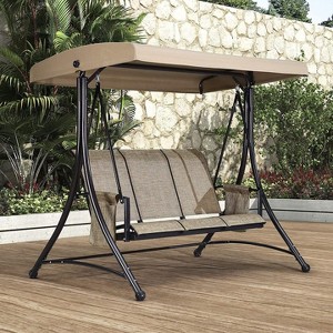 PURPLE LEAF Outdoor Swing Chair Patio Porch Swing - 1 of 4