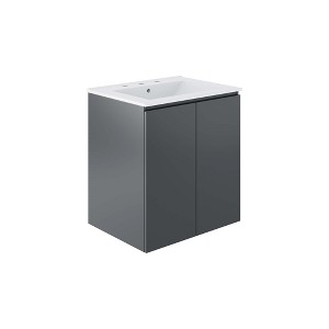 Modway Bryn 24Inch Wall-Mount Bathroom Vanity - 1 of 4
