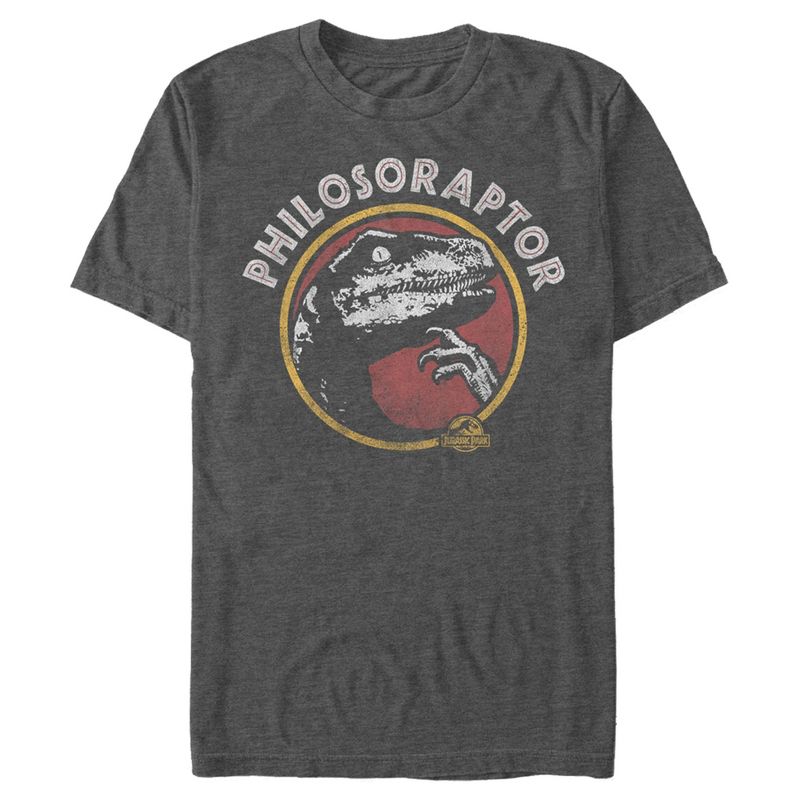 Men's Jurassic Park Deep Thinker Philosoraptor Dinosaur T-Shirt, 1 of 4
