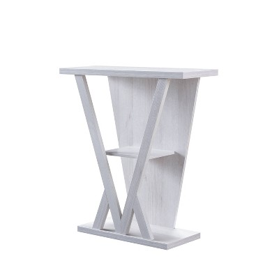 Nebra 3 Shelf Console Table White Oak - HOMES: Inside + Out