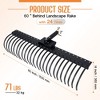 AMERLIFE Behind Landscape Rake for Tractor - 4 of 4