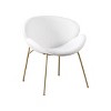 Sapphtopaz Modern Simple Velvet Dining Chairs Set of 2, Upholstered Side Accent Chairs Kitchen Chairs with Gold Metal Legs for Dining Room, Kitchen - 2 of 4