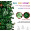 Slim Artificial Christmas Tree with Realistic Branches and Pine Cones, Metal Base for Holiday Décor – 9.5 FT - 4 of 4