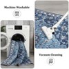 Washable Vintage Medallion Area Rug - Non-Slip, Non-Shedding Low Pile Foldable Carpet for Living Room, Dining Room,Bedroom, Office - 4 of 4