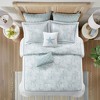 Kumasinova 16" Square Bed Pillows,Cotton Couch Pillows with Starfish Embroidery Design,Decorative Pillows for Bed and Sofa,White - 4 of 4