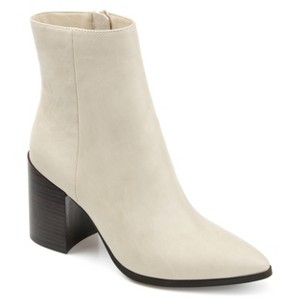 Journee Collection Womens Kathie Inside Zip Stacked Heel Booties - 1 of 4