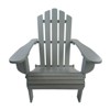 VisioGear Patio Folding Adirondack Chair, Patio Folding Chair with Sloping Seat, Patio Lawn Chair for Outside Garden, Gray, 28.35"*30.71"*36.81" - 4 of 4