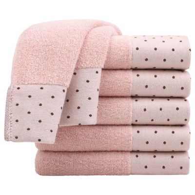 Piccocasa Super Soft And Absorbent Luxury 100% Cotton Bath Towel Set 6 Pcs  Pink 55x27/29x13/13x13 Inches : Target