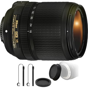 Nikon AF-S DX NIKKOR 18-140mm f/3.5-5.6G ED VR Lens with Top Accessory Kit For Nikon DSLR Cameras - 1 of 4