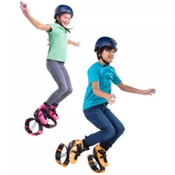 HearthSong - Jump2It Indoor/Outdoor Bouncy Jumping Shoes for Kids with Non-Slip Tread and Removable Liner for Easy Cleaning