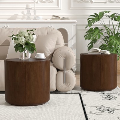 Modern Side Table Set with Unique Tulip Shape : Target