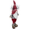 Northlight LED Lighted Nordic Hat Standing Santa Christmas Gnome with Antlers - 30" - Red - 2 of 4