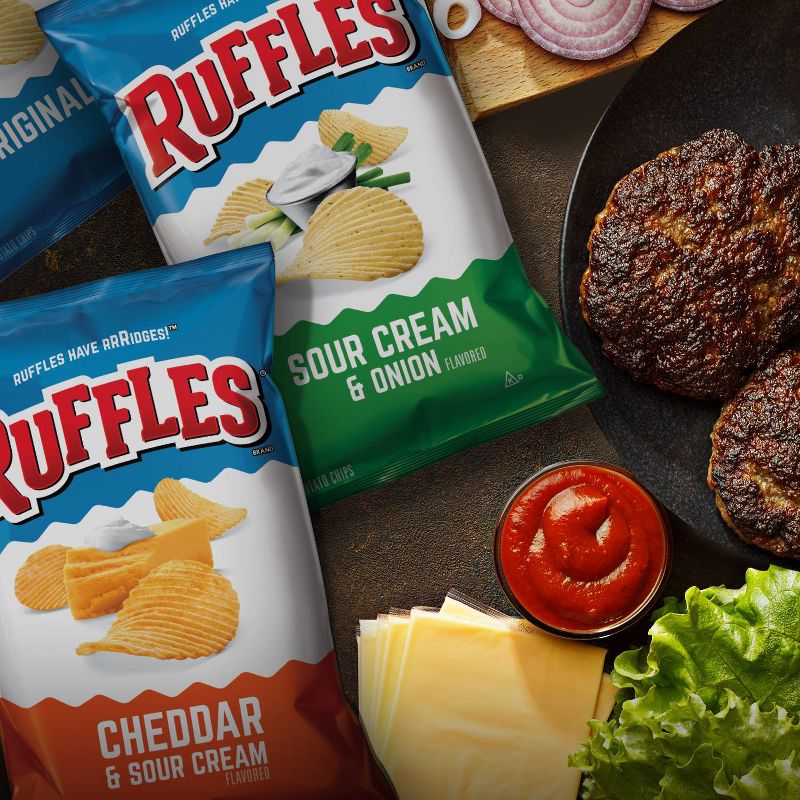 Ruffles Sour Cream And Onion Chips - 8oz, 3 of 4