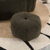 Aukfa Bean Bag Chairs with Ottoman, Bean Bag Modern Lazy Sofa Chair with High Resilient Foam Armrests for Living Room, Bedroom, Apartment, Coffee - 3 of 4