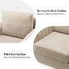 Set of 2 Deionides Tufted Wooden Upholstered Comfy Club Chair For Bedroom And Living Room With Wood Legs  | ARTFUL LIVING DESIGN - image 4 of 4