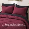 5/7 Pcs Bed in a Bag with Contrast Color Solid Design Bedding Set - 4 of 4