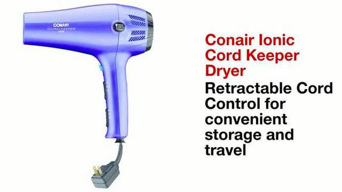 Conair Cordkeeper Dryer, 2 of 5, play video