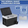 37QT Portable Car Fridge with Wheels, Dual Zone, Fast Cooling (-4°F~68°F), AC/DC Power for Camping, Travel, Truck, Home Use - 4 of 4
