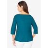 Jessica London Women's Plus Size Stretch Poplin Button Boatneck Tunic - image 3 of 4