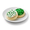 St. Patrick's Day Green & White Frosted Cookies - 13.5oz/10ct - Favorite Day™ - image 2 of 3