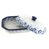 Blue Rose Polish Pottery 665 Ceramika Artystyczna Large Covered Baking Dish - 2 of 2