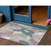 HomeRoots 3' X 5' Mauve Beige And Sage Abstract Washable Indoor Outdoor Area Rug - 2 of 4
