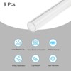 Unique Bargains Lamp Lantern Water Cooling System Acrylic Round Pipes Clear 9 Pcs 6" - 3 of 4
