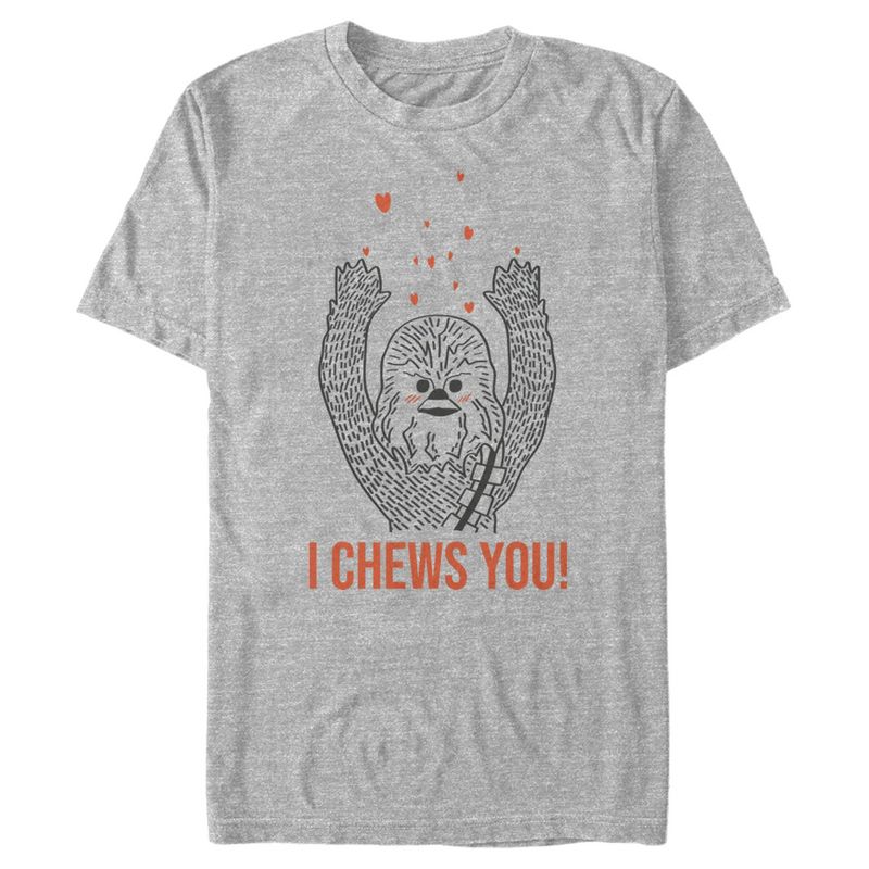 Men's Star Wars Chewbacca I Chews You T-Shirt, 1 of 5