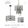 Elk Home Lineo 6 - Light Chandelier in  Matte Black - 3 of 3