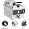 6L Electric Deep Fryer Single Tank Countertop 1800W With Timer/Basket/Oil Drain - 3 of 4