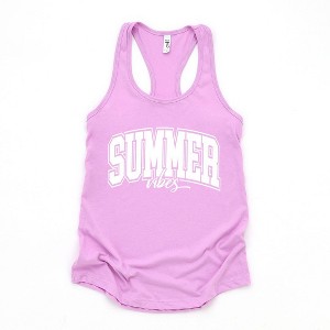 Simply Sage Market Women's Varsity Summer Vibes Cursive Racerback Graphic Tank - 1 of 2