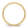 Black Bow Jewelry 7mm or 8mm 14K Yellow Gold Lightweight Domed Comfort Fit Band - 2 of 4